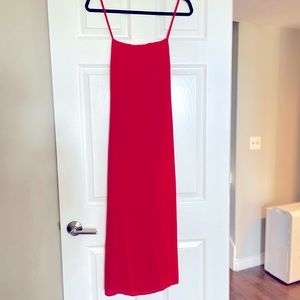Madewell 100% Silk Red Dress